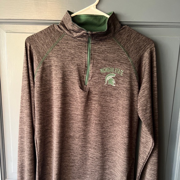 💚 Colosseum Michigan State Spartans Quarter Zip Top - Picture 3 of 10